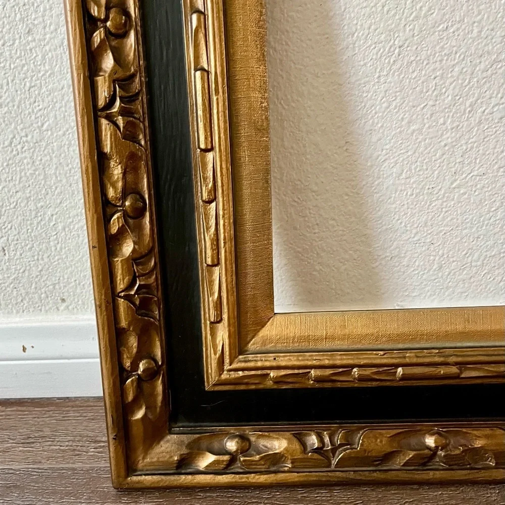 Elegant Gold and Black Decorative Frame 15.5/17.5 inches